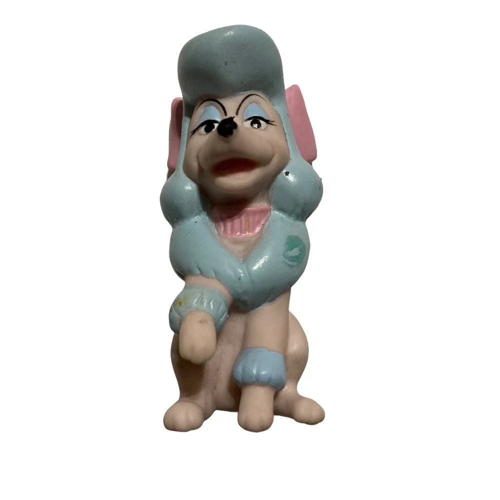 GEORGETTE 1988 Disney Oliver & Co Girl Poodle Dog Action Figure Vintage